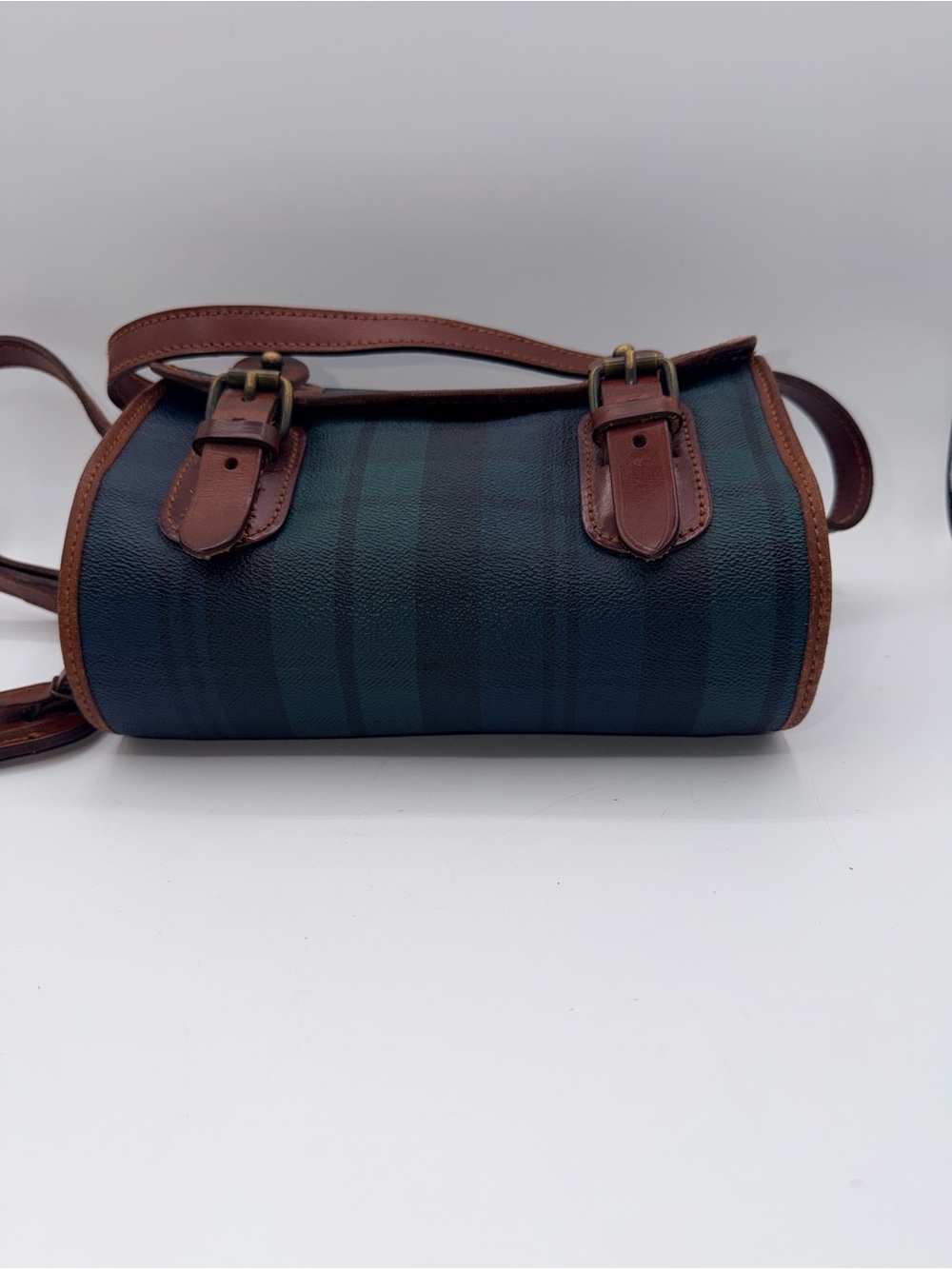 Vintage Plaid Barrel Polo Ralph Lauren Crossbody Bag - Picture 6 of 11